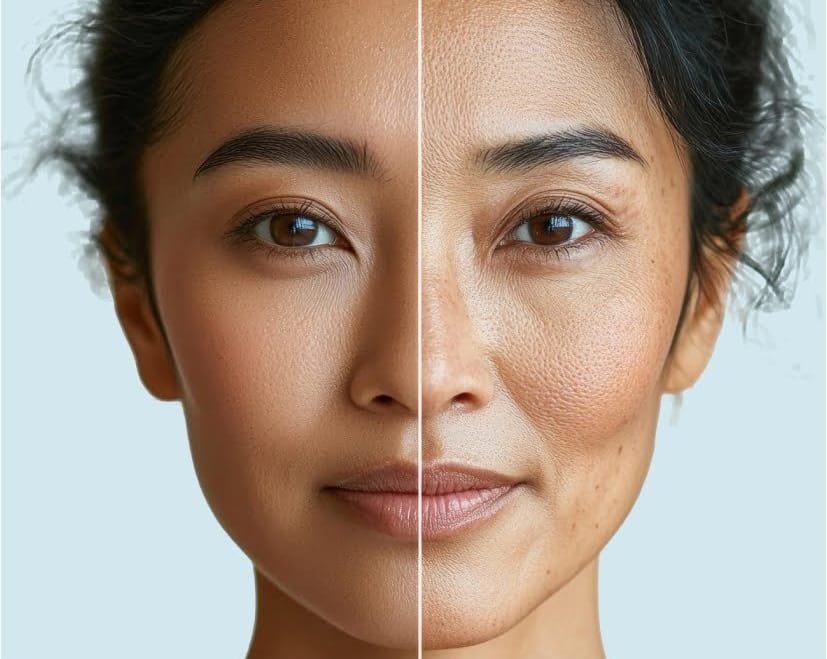 Non-surgical Thermage procedure tightening sagging facial skin Non-surgical Thermage procedure tightening sagging facial skin