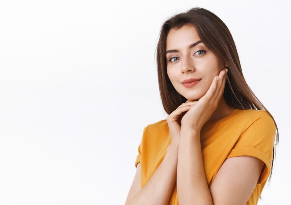 Woman after Q-Switched laser treatment
