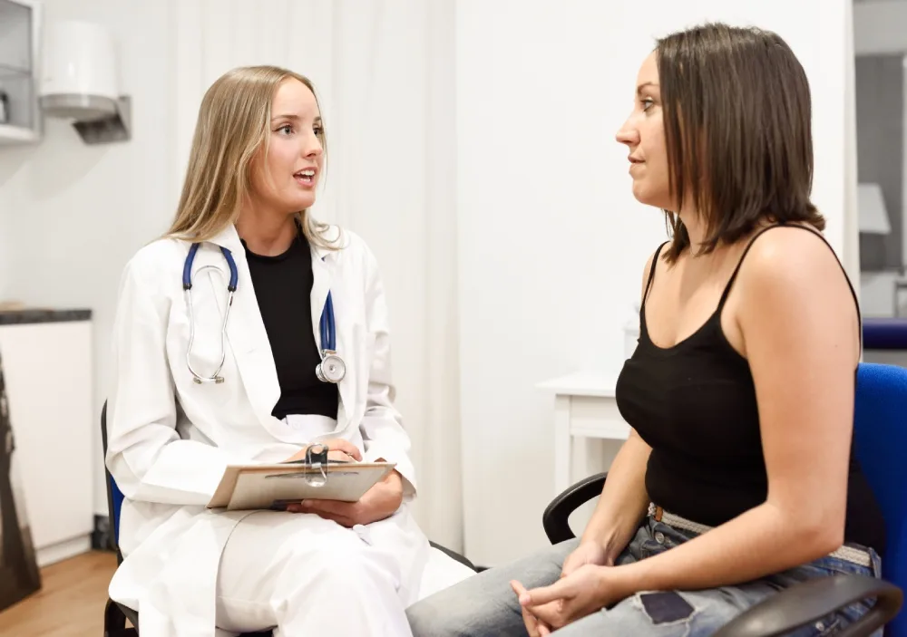 Dermatologist Explaining Anti Aging to the patient